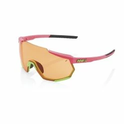 100% Racetrap Eyewear -Bikes Shop 100 RACETRAP MATTEWASHEDOUTNEONPINKPERSIMMONLENS