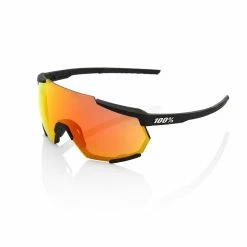100% Racetrap Eyewear -Bikes Shop 100 RACETRAP SoftTactBlack HiPERRedMultilayerMirrorLens