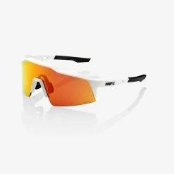 100% Speedcraft SL Eyewear -Bikes Shop 100 SPEEDCRAFTSL SOFTTACTOFFWHITE HIPERREDMULTILAYERMIRRORLENS