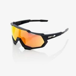 100% Speedtrap Eyewear -Bikes Shop 100 SPEEDTRAP SOFTTACTBLACK HiPERREDMULTILAYERMIRRORLENS