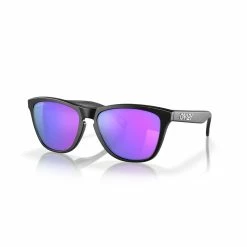 OAKLEY Frogskin Sunglasses -Bikes Shop MatteBlackFrameprizmvioletlenses
