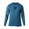 FOX Ranger Tru Dri L/S Moth Jersey 2023 -Bikes Shop RANGERTRUDRILSJERSEYblue