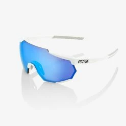 100% Racetrap Eyewear -Bikes Shop Racetrap MatteWhite HiperBlueMultilayerMirrorLens